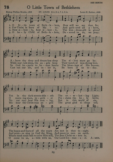 The Church School Hymnal for Youth page 65