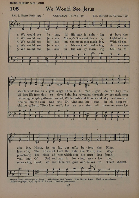 The Church School Hymnal for Youth page 92