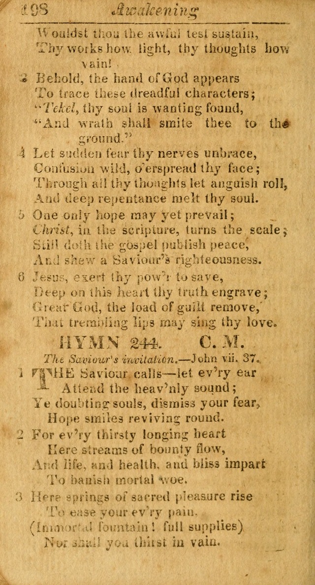 A Choice Selection of Psalms, Hymns and Spiritual Songs for the use of  Christians page 195
