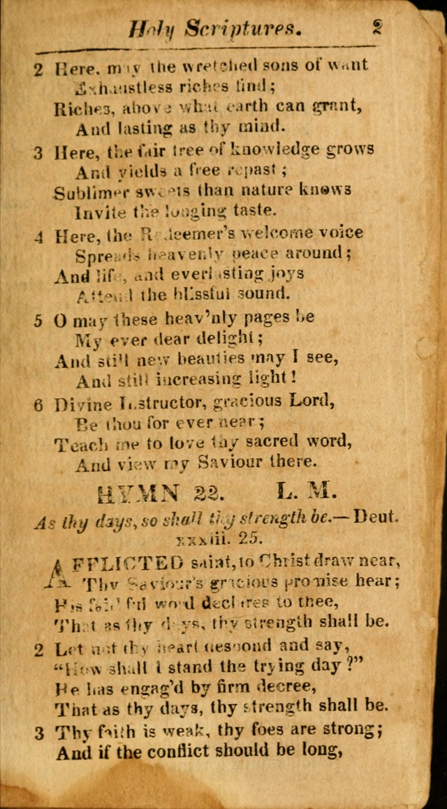 A Choice Selection of Psalms, Hymns and Spiritual Songs for the use of  Christians page 22