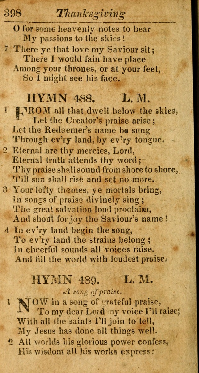 A Choice Selection of Psalms, Hymns and Spiritual Songs for the use of  Christians page 391