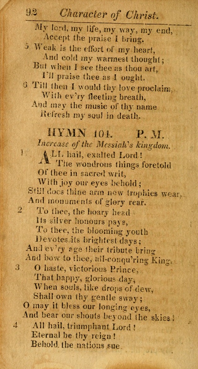 A Choice Selection of Psalms, Hymns and Spiritual Songs for the use of  Christians page 93