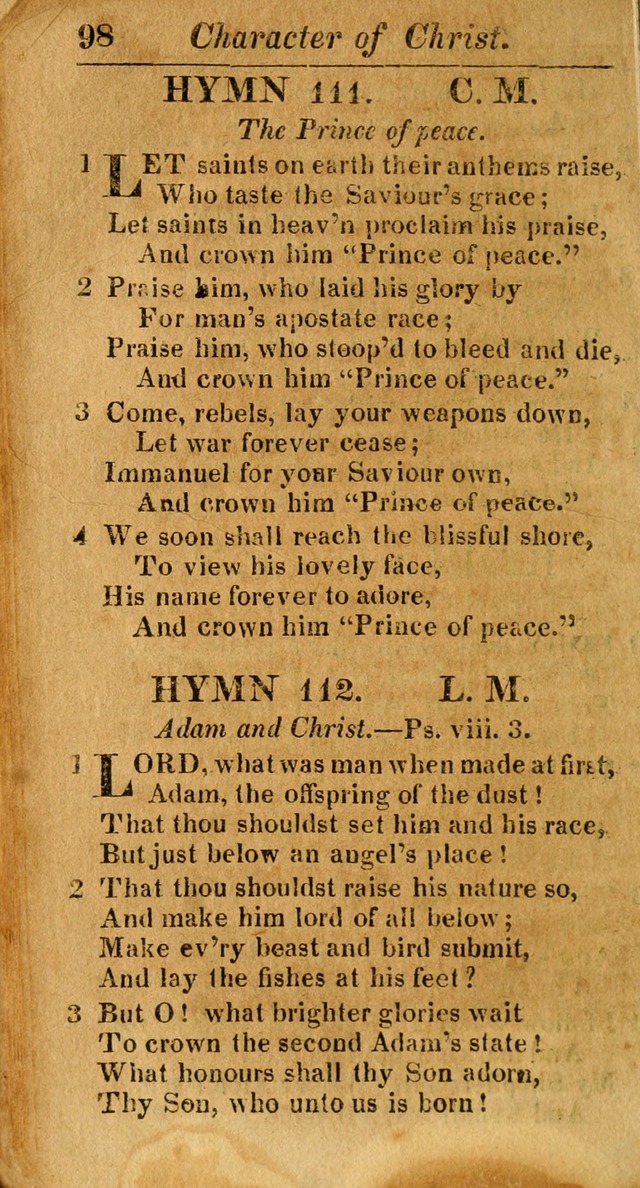 A Choice Selection of Psalms, Hymns and Spiritual Songs for the use of  Christians page 99