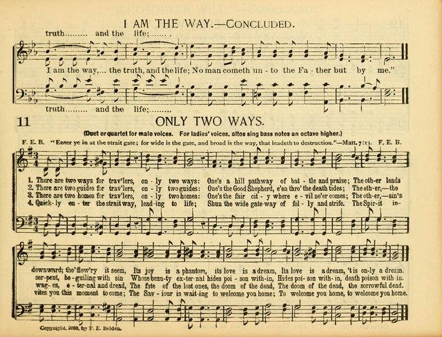 Christ in Song: for all religious services nearly one thousand best gospel hymns, new and old with responsive scripture readings (Rev. and Enl.) page 11