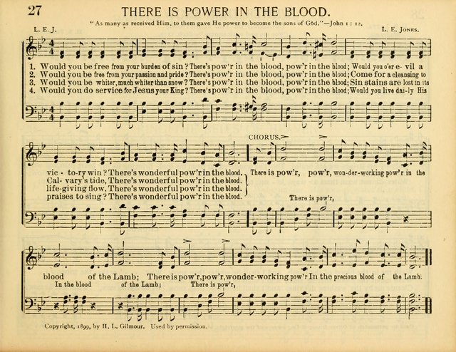 Christ in Song: for all religious services nearly one thousand best gospel hymns, new and old with responsive scripture readings (Rev. and Enl.) page 27