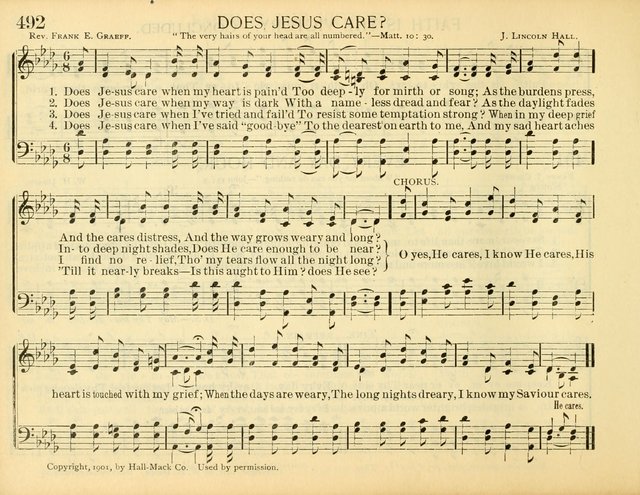 Christ in Song: for all religious services nearly one thousand best gospel hymns, new and old with responsive scripture readings (Rev. and Enl.) page 284
