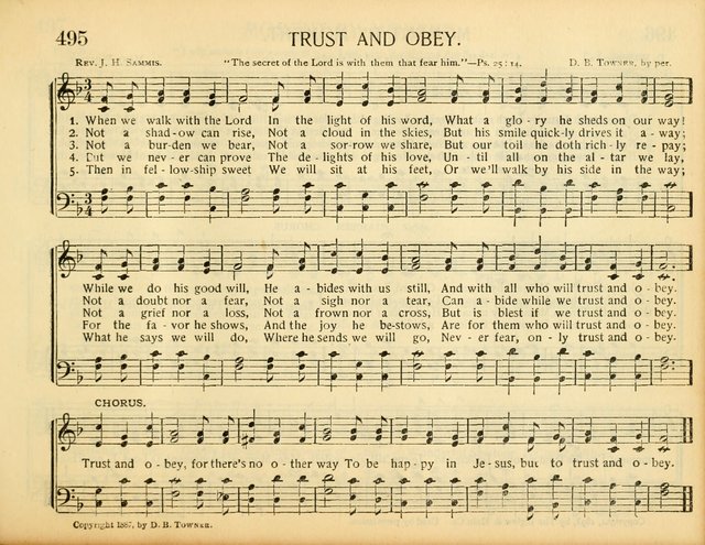 Christ in Song: for all religious services nearly one thousand best gospel hymns, new and old with responsive scripture readings (Rev. and Enl.) page 287