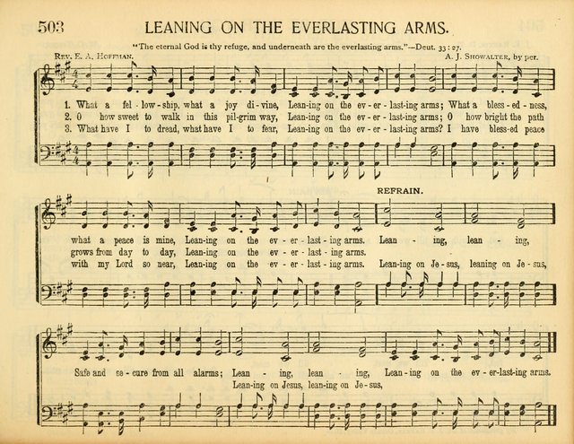 Christ in Song: for all religious services nearly one thousand best gospel hymns, new and old with responsive scripture readings (Rev. and Enl.) page 295