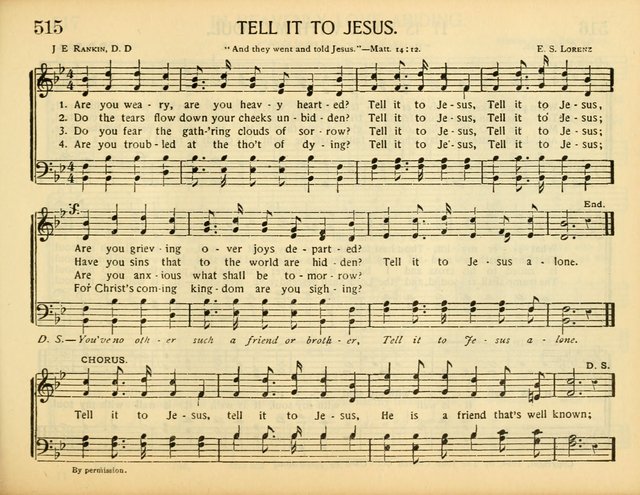 Christ in Song: for all religious services nearly one thousand best gospel hymns, new and old with responsive scripture readings (Rev. and Enl.) page 307