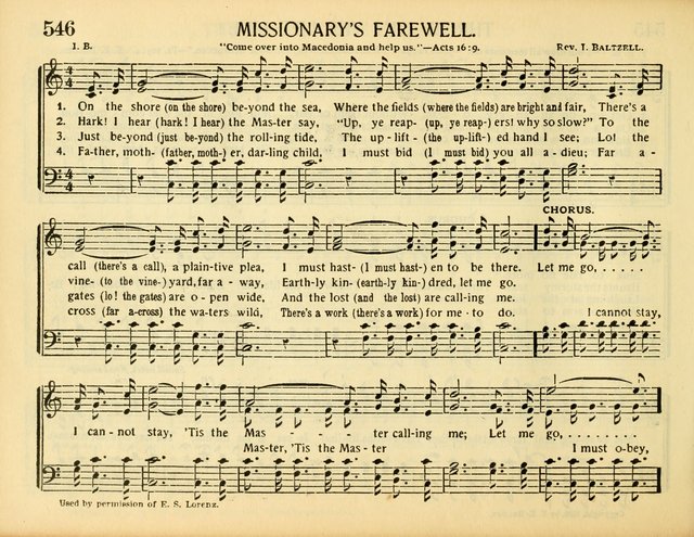 Christ in Song: for all religious services nearly one thousand best gospel hymns, new and old with responsive scripture readings (Rev. and Enl.) page 338