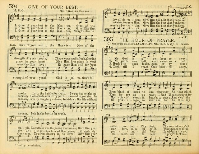 Christ in Song: for all religious services nearly one thousand best gospel hymns, new and old with responsive scripture readings (Rev. and Enl.) page 384