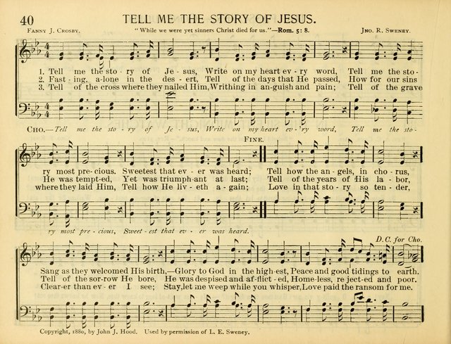 Christ in Song: for all religious services nearly one thousand best gospel hymns, new and old with responsive scripture readings (Rev. and Enl.) page 40