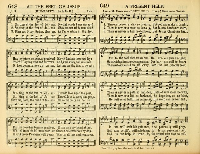 Christ in Song: for all religious services nearly one thousand best gospel hymns, new and old with responsive scripture readings (Rev. and Enl.) page 410