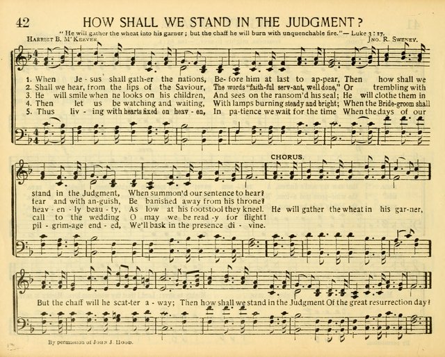 Christ in Song: for all religious services nearly one thousand best gospel hymns, new and old with responsive scripture readings (Rev. and Enl.) page 42