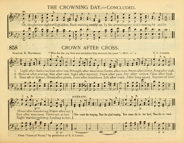 Christ in Song: for all religious services nearly one thousand best gospel hymns, new and old with responsive scripture readings (Rev. and Enl.) page 483
