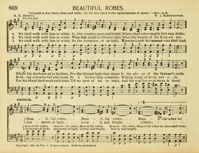 Christ in Song: for all religious services nearly one thousand best gospel hymns, new and old with responsive scripture readings (Rev. and Enl.) page 494