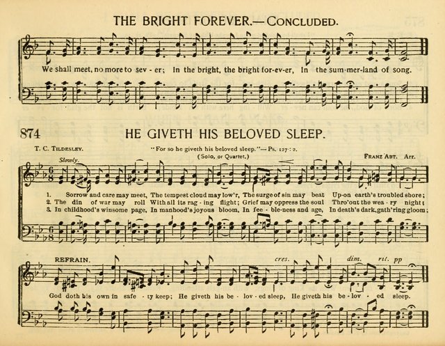 Christ in Song: for all religious services nearly one thousand best gospel hymns, new and old with responsive scripture readings (Rev. and Enl.) page 499