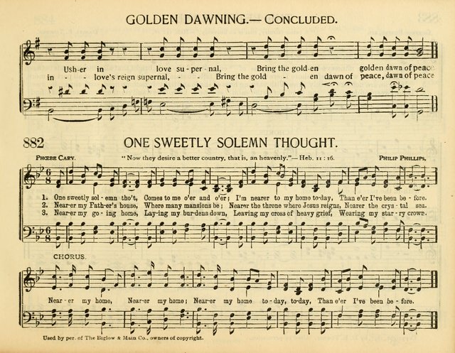 Christ in Song: for all religious services nearly one thousand best gospel hymns, new and old with responsive scripture readings (Rev. and Enl.) page 507