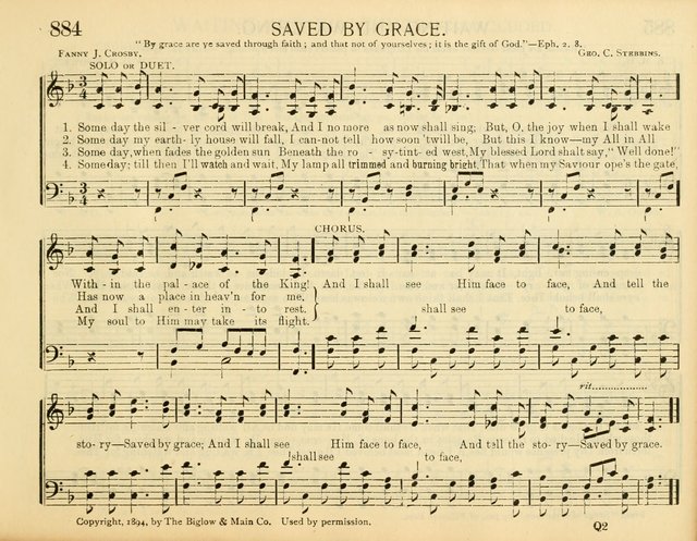 Christ in Song: for all religious services nearly one thousand best gospel hymns, new and old with responsive scripture readings (Rev. and Enl.) page 509