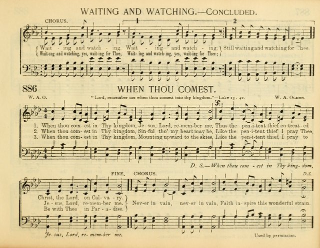 Christ in Song: for all religious services nearly one thousand best gospel hymns, new and old with responsive scripture readings (Rev. and Enl.) page 511