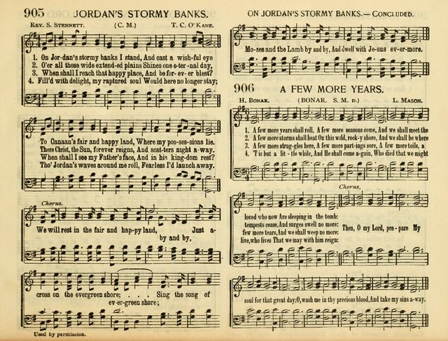 Christ in Song: for all religious services nearly one thousand best gospel  hymns, new and old with responsive scripture readings (Rev. and Enl.) 905.  On Jordan's stormy banks I stand | Hymnary.org
