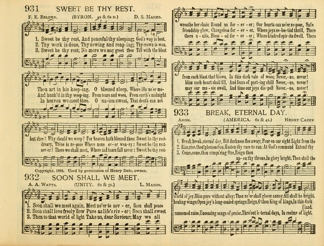 Christ in Song: for all religious services nearly one thousand best gospel hymns, new and old with responsive scripture readings (Rev. and Enl.) page 537