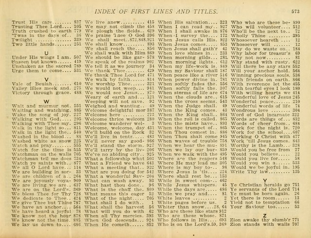 Christ in Song: for all religious services nearly one thousand best gospel hymns, new and old with responsive scripture readings (Rev. and Enl.) page 561