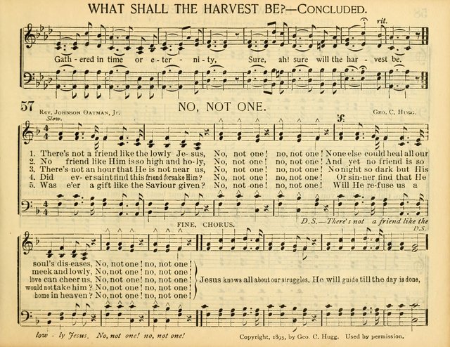 Christ in Song: for all religious services nearly one thousand best gospel hymns, new and old with responsive scripture readings (Rev. and Enl.) page 57