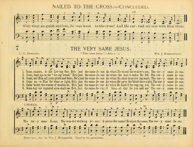 Christ in Song: for all religious services nearly one thousand best gospel hymns, new and old with responsive scripture readings (Rev. and Enl.) page 7