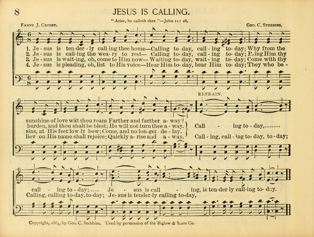 Christ in Song: for all religious services nearly one thousand best gospel hymns, new and old with responsive scripture readings (Rev. and Enl.) page 8