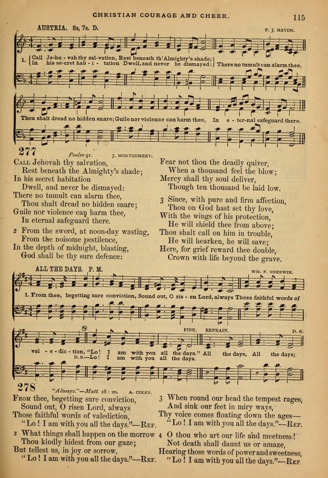 The Calvary Selection of Spiritual Songs: with music for use in social meetings. page 115
