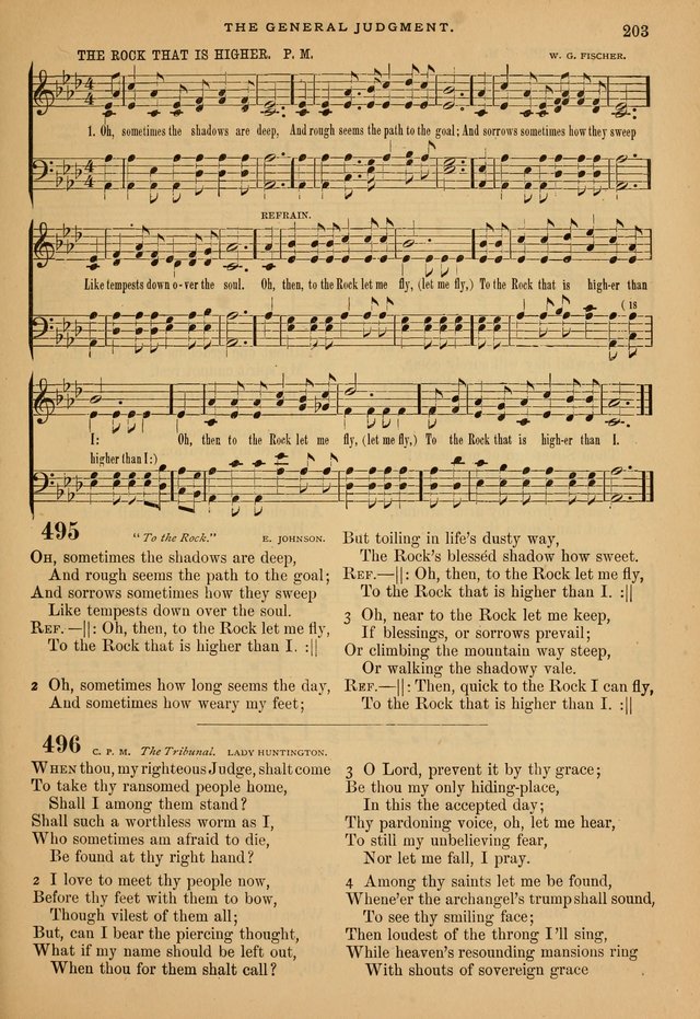 The Calvary Selection of Spiritual Songs: with music for use in social meetings. page 203