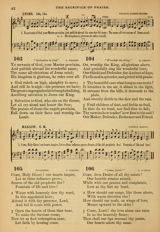 The Calvary Selection of Spiritual Songs: with music for use in social meetings. page 42