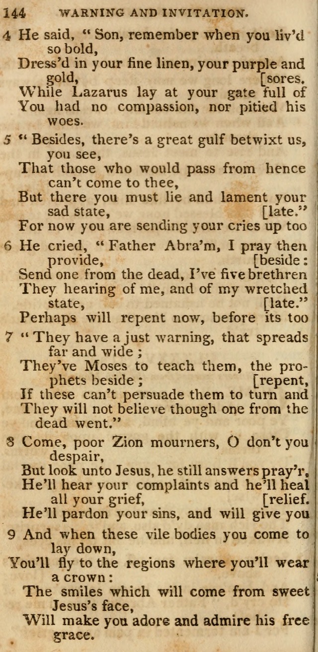 The Cluster of Spiritual Songs, Divine Hymns and Sacred Poems: being chiefly a collection (3rd ed. rev.) page 144