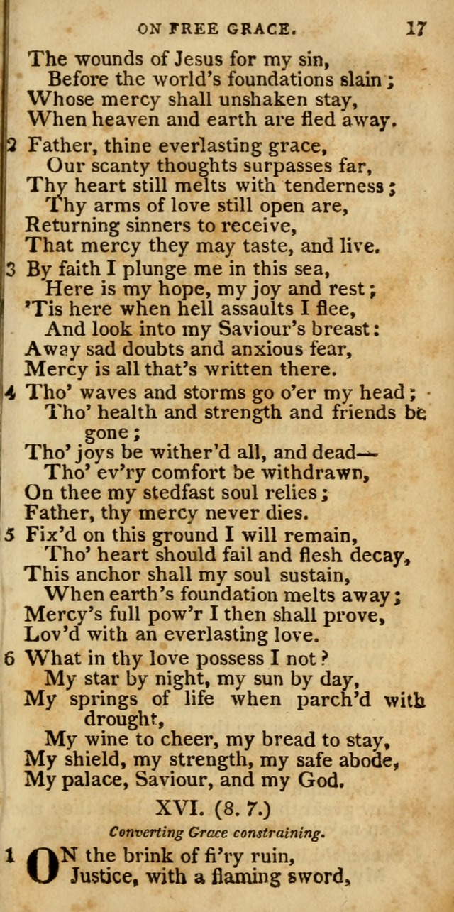 The Cluster of Spiritual Songs, Divine Hymns and Sacred Poems: being chiefly a collection (3rd ed. rev.) page 17