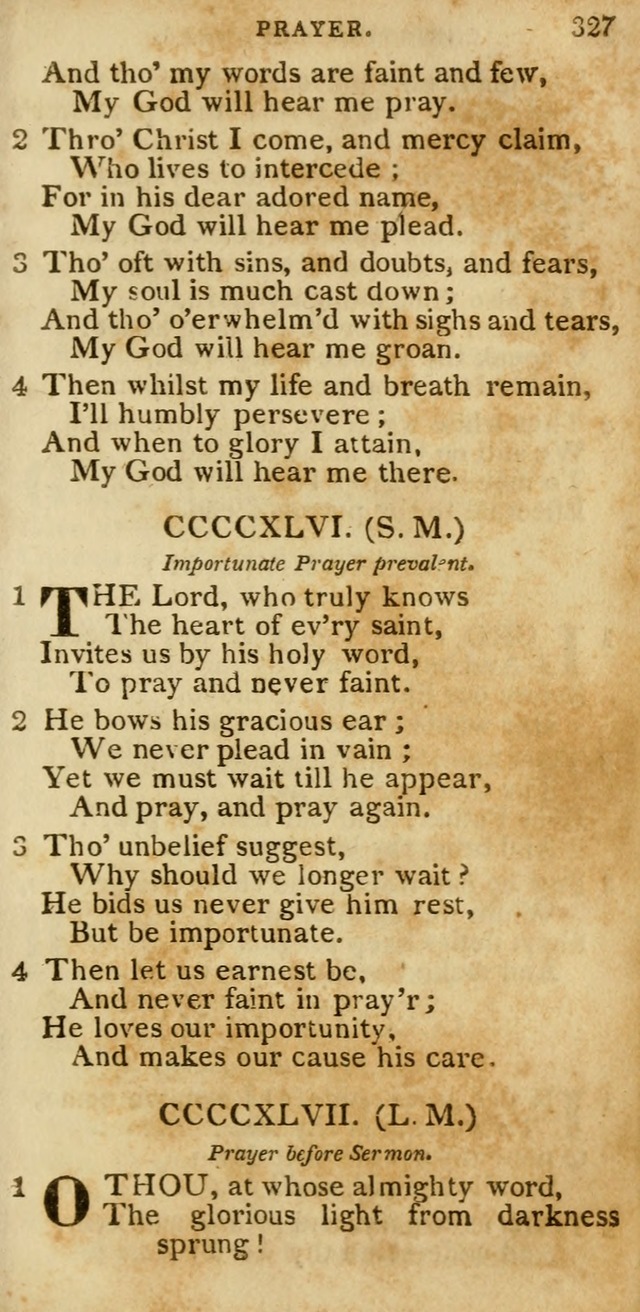 The Cluster of Spiritual Songs, Divine Hymns and Sacred Poems: being chiefly a collection (3rd ed. rev.) page 327