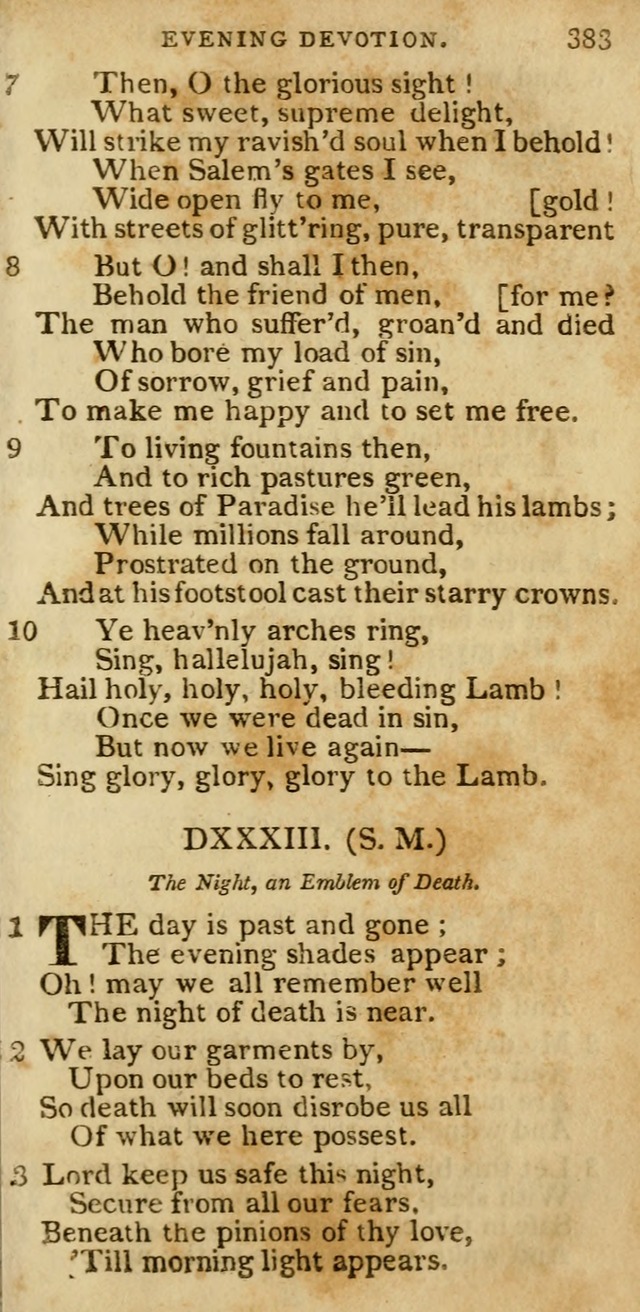 The Cluster of Spiritual Songs, Divine Hymns and Sacred Poems: being chiefly a collection (3rd ed. rev.) page 383