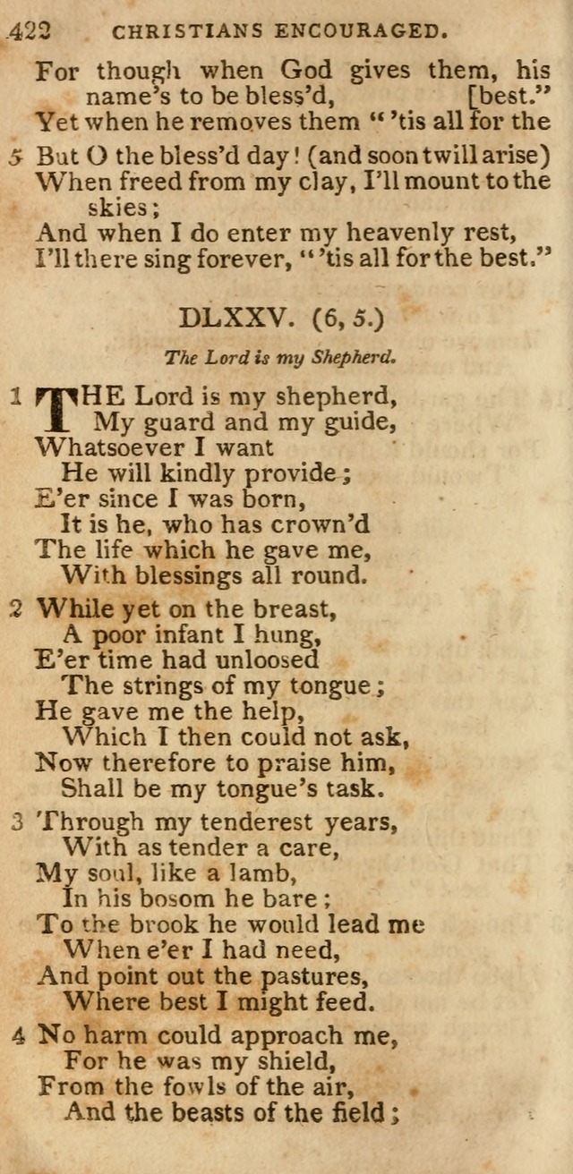 The Cluster of Spiritual Songs, Divine Hymns and Sacred Poems: being chiefly a collection (3rd ed. rev.) page 422
