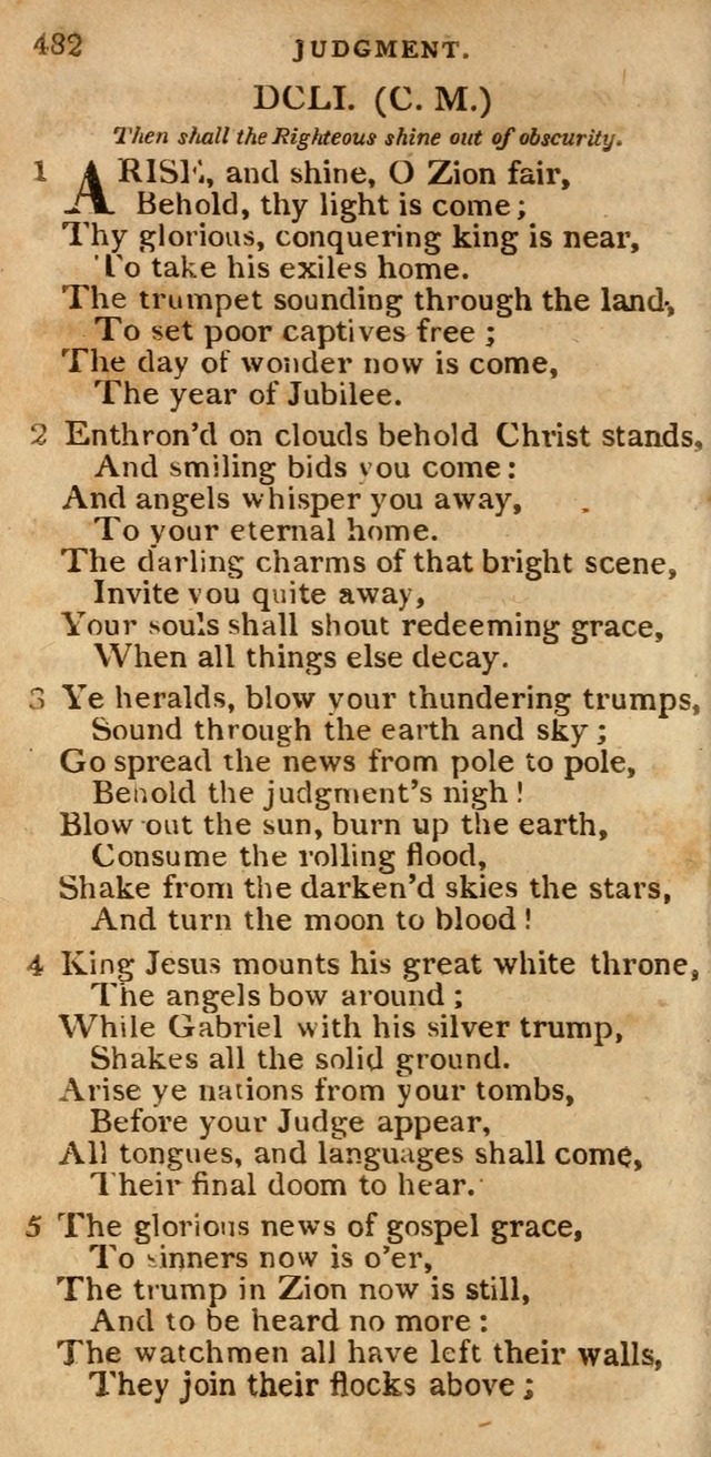 The Cluster of Spiritual Songs, Divine Hymns and Sacred Poems: being chiefly a collection (3rd ed. rev.) page 482