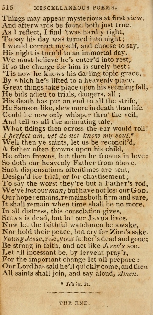 The Cluster of Spiritual Songs, Divine Hymns and Sacred Poems: being chiefly a collection (3rd ed. rev.) page 516