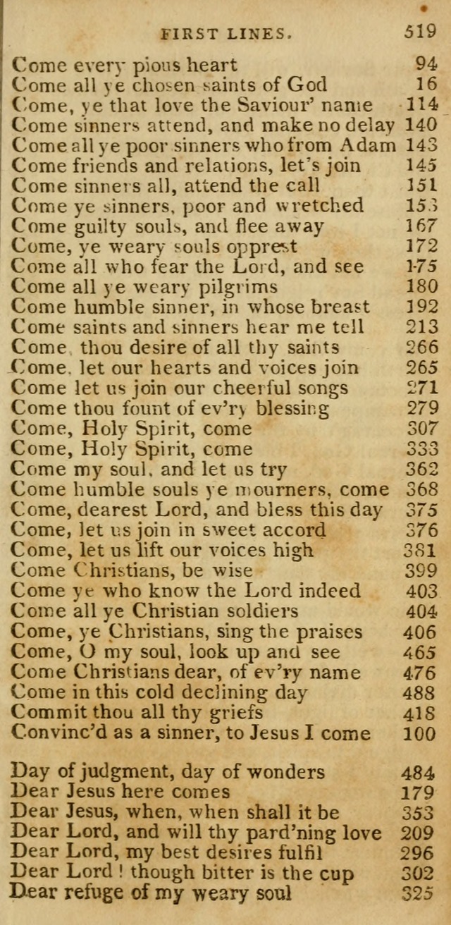 The Cluster of Spiritual Songs, Divine Hymns and Sacred Poems: being chiefly a collection (3rd ed. rev.) page 519