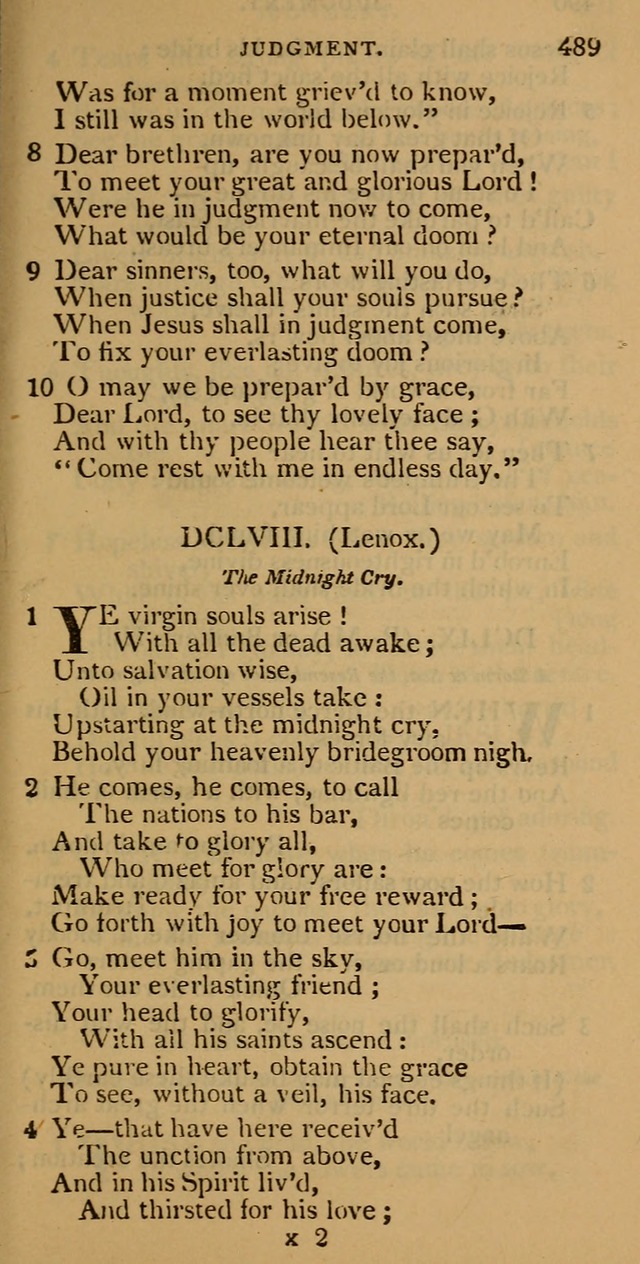 Cluster of spiritual songs, divine hymns, and sacred poems: being chiefly a collection page 498