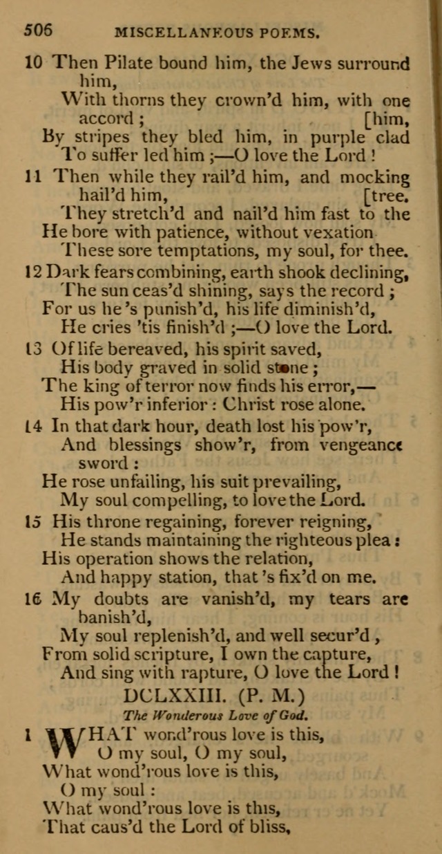 Cluster of spiritual songs, divine hymns, and sacred poems: being chiefly a collection page 515