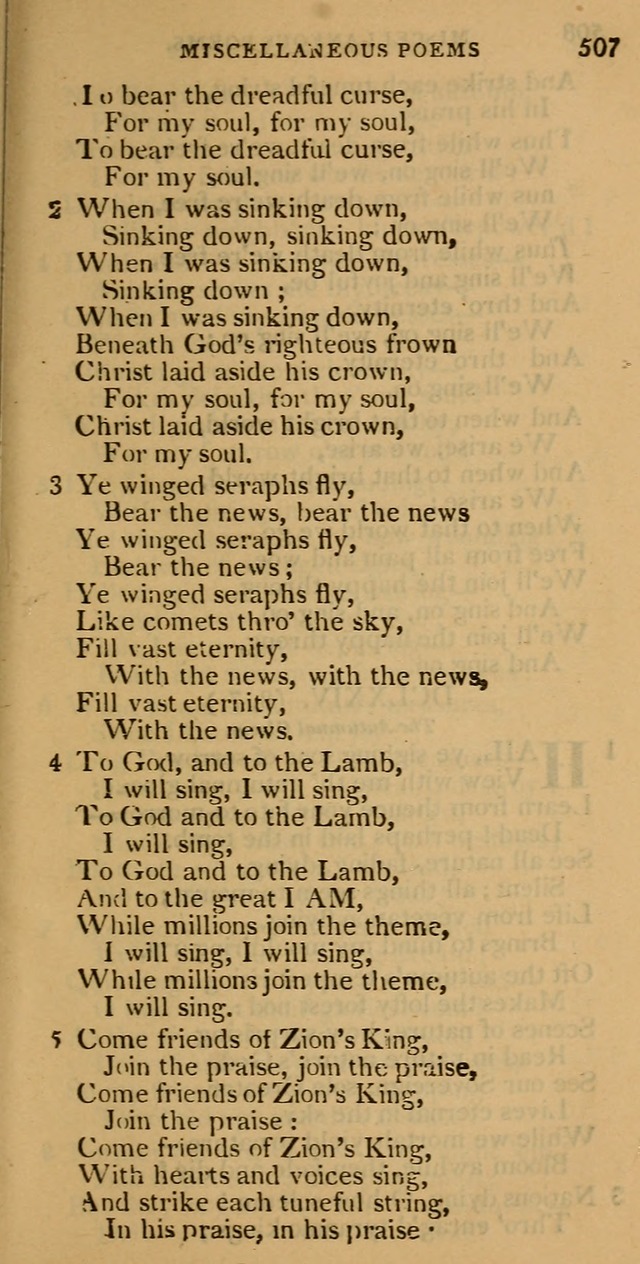 Cluster of spiritual songs, divine hymns, and sacred poems: being chiefly a collection page 516