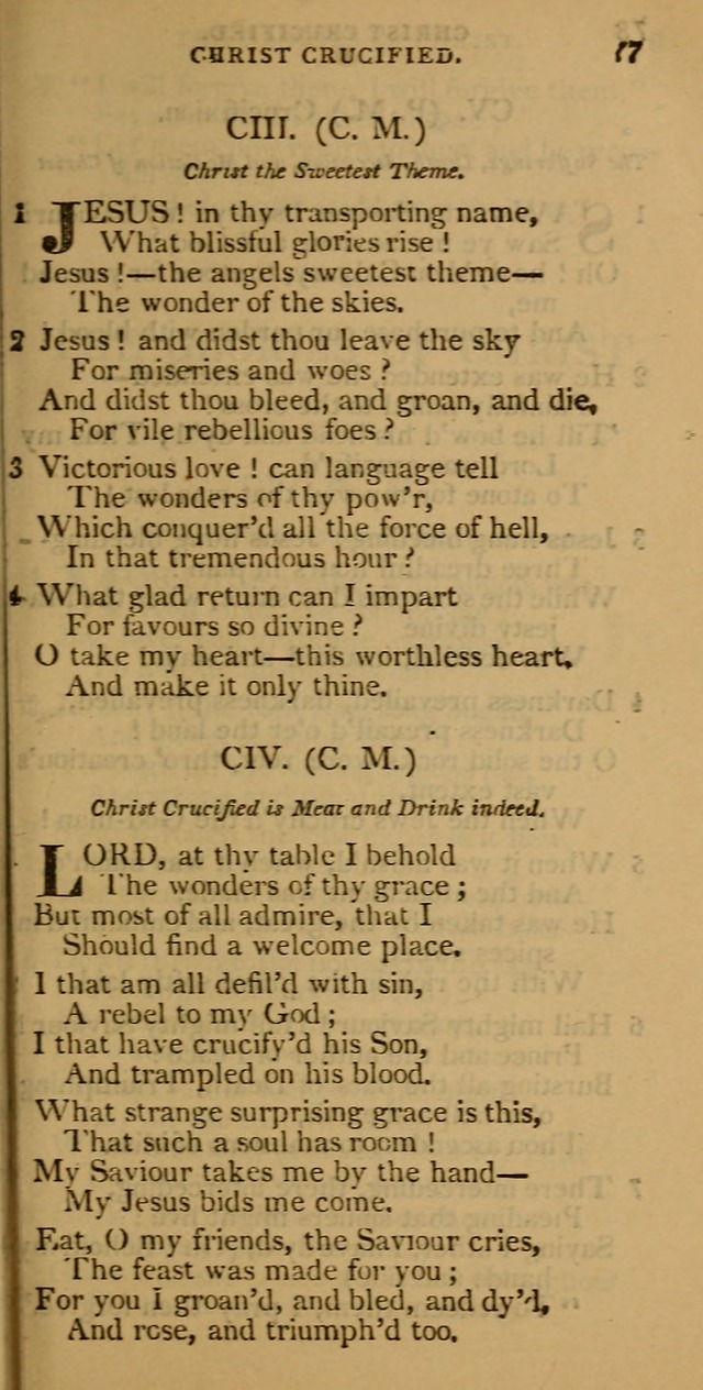 Cluster of spiritual songs, divine hymns, and sacred poems: being chiefly a collection page 84