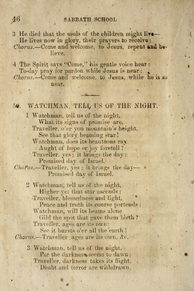 A Collection of Sabbath School Hymns: compiled by a Sabbath School Teacher page 46