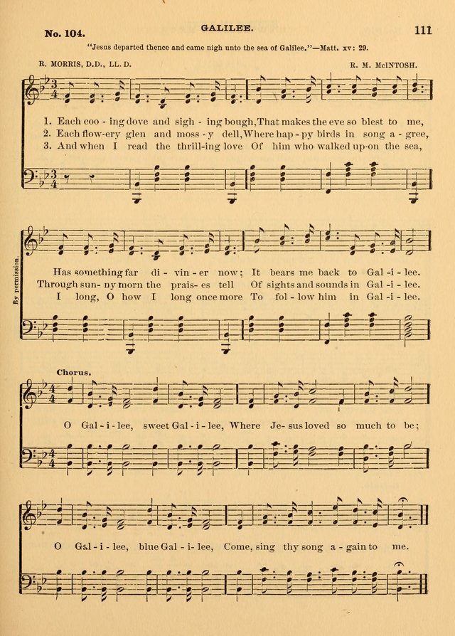 The Christian Sunday School Hymnal: a compilation of choice hymns and tunes for Sunday schools page 111