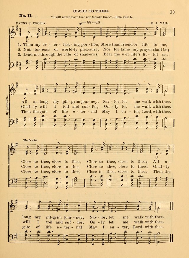 The Christian Sunday School Hymnal: a compilation of choice hymns and tunes for Sunday schools page 13