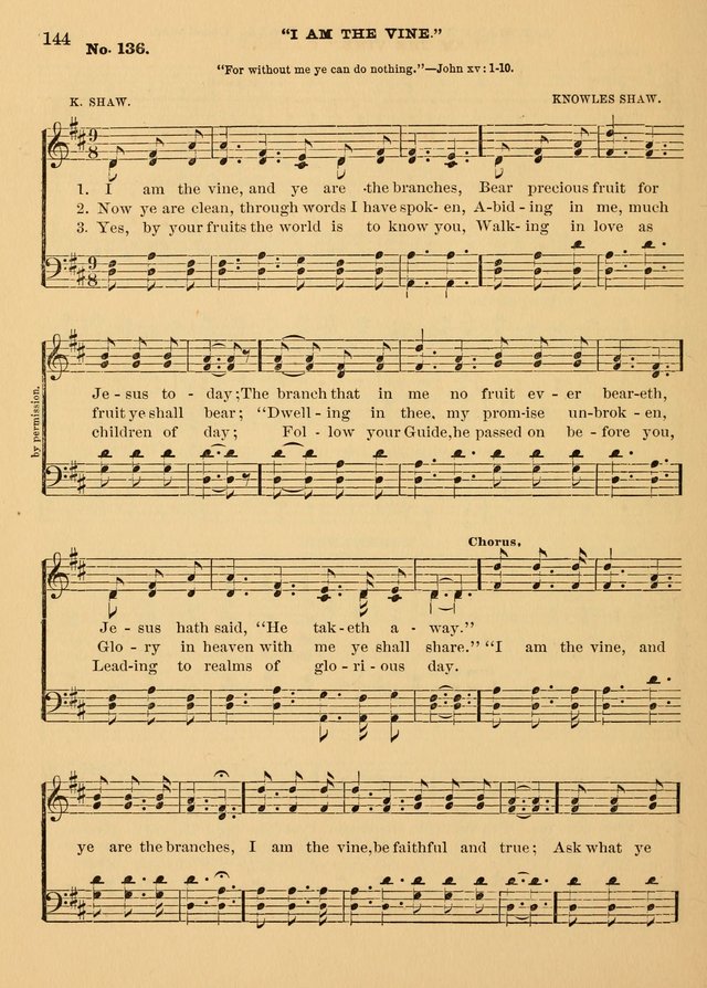 The Christian Sunday School Hymnal: a compilation of choice hymns and tunes for Sunday schools page 148