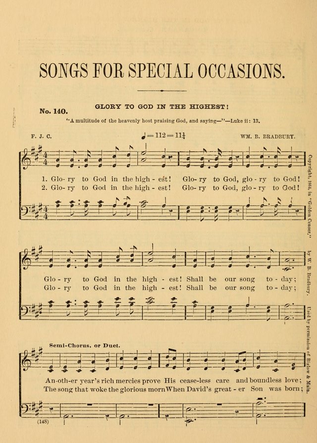 The Christian Sunday School Hymnal: a compilation of choice hymns and tunes for Sunday schools page 152